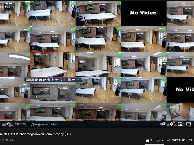 Tiandy NVR videonávod